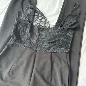 Elegant Black Lace Jumpsuit